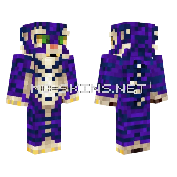 Ezeko Tiger Skin Minecraft skin, front and back