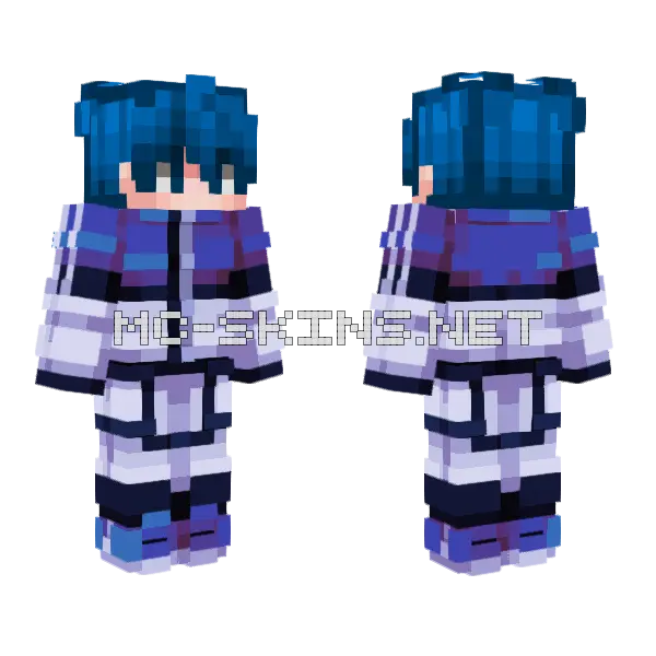 F1 Callmemir Minecraft skin, front and back