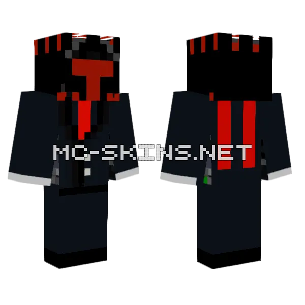 F1restorm Business Minecraft skin, front and back