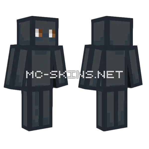 Faceless Thomas Minecraft skin, front and back