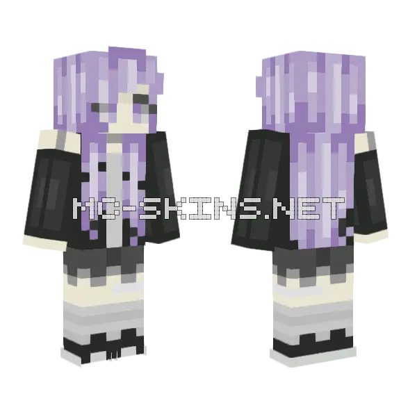 Faded By Alan Walker Minecraft skin, front and back