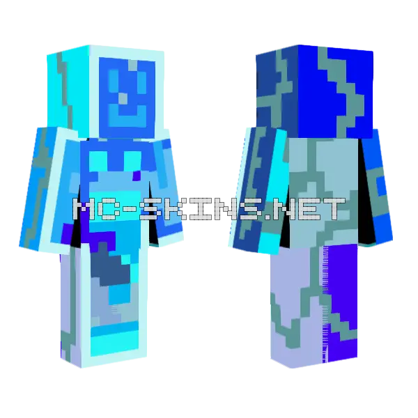 Fading Away Minecraft skin, front and back