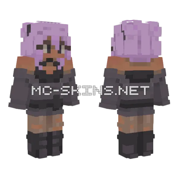 Fae Txstiys Artfight Revenge Minecraft skin, front and back