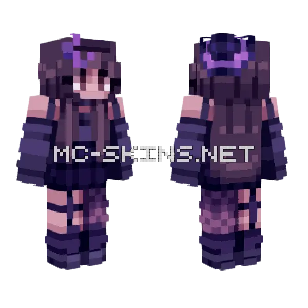 Fae Witching Hour Minecraft skin, front and back