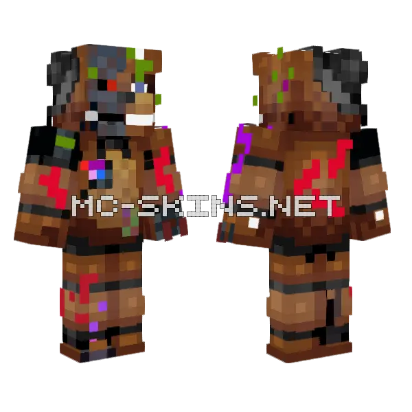 Fafa Bork Cool Minecraft skin, front and back