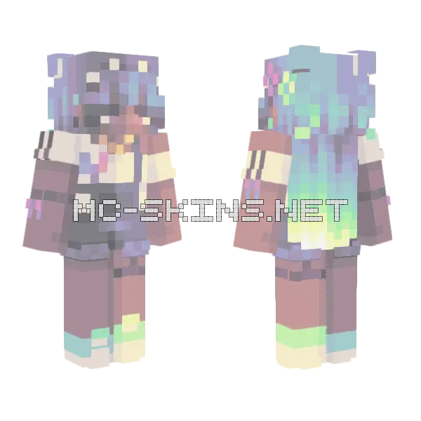 Faily Oc Minecraft skin, front and back