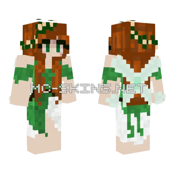 Fairy Girl Minecraft skin, front and back