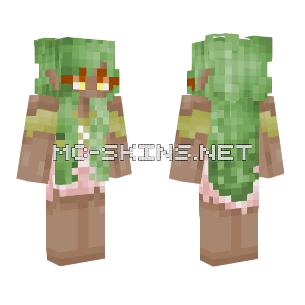 Fairy Lyra Minecraft skin, front and back