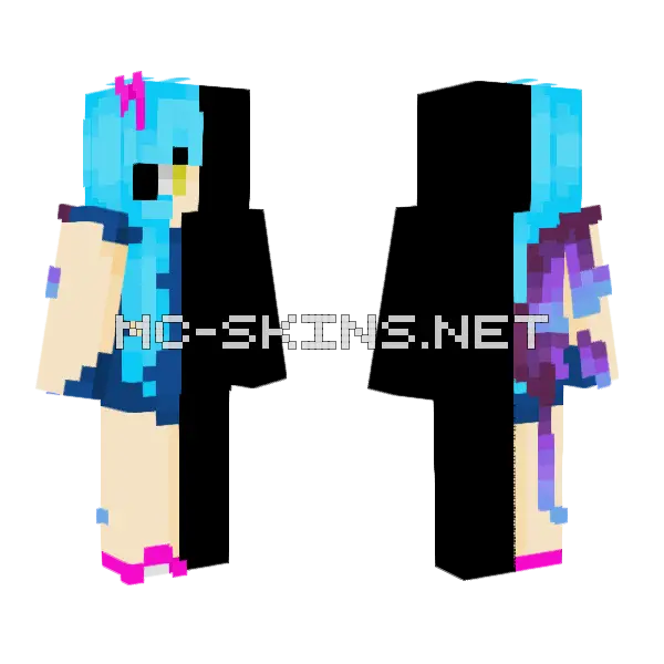 Fairytale Collab Minecraft skin, front and back