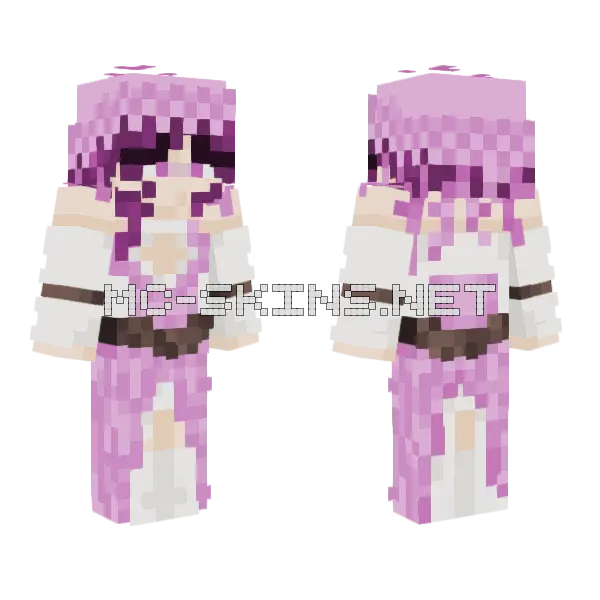 Fairytale Girl Minecraft skin, front and back