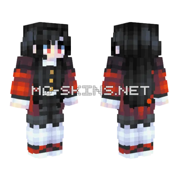 Fakeit Girl Minecraft skin, front and back