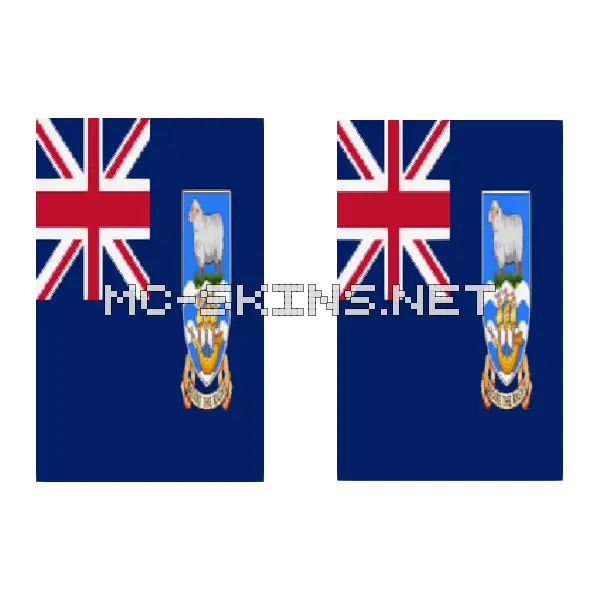 Falkland Islands Flag cape, outside and lining