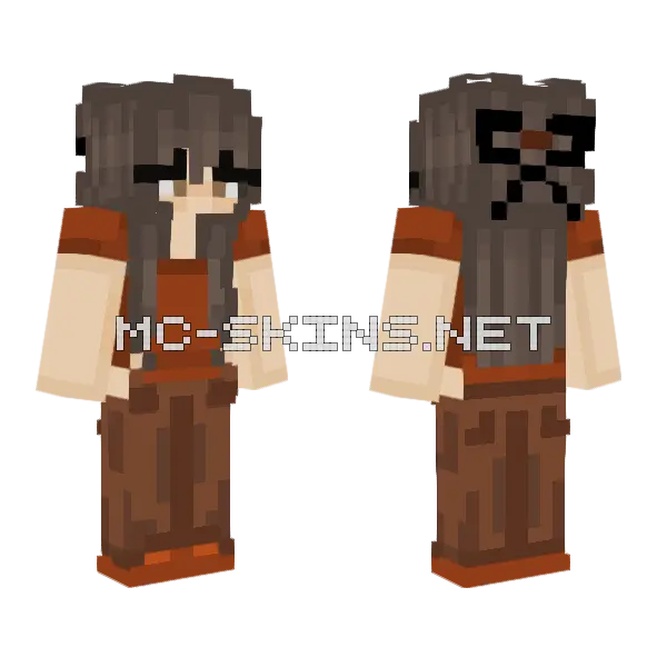 Fall Fit 3 Minecraft skin, front and back