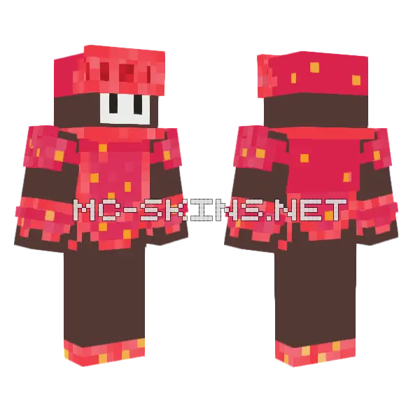 Fall Guys Edam Minecraft skin, front and back