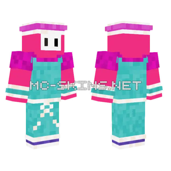 Fall Guys Skin Minecraft skin, front and back