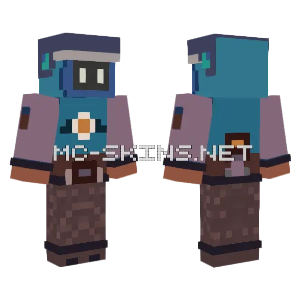 Fall Guys Star Guy Minecraft skin, front and back