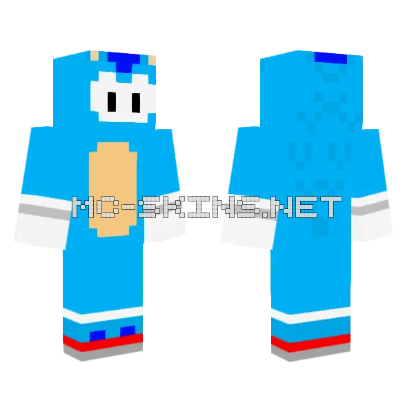 Fall Guys Steam Fanmade Minecraft skin, front and back