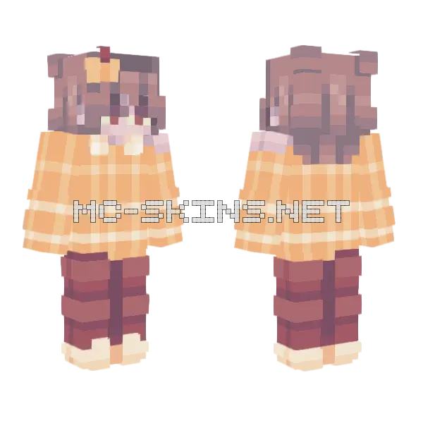 Fall In December That Makes Perfect Sense Minecraft skin, front and back