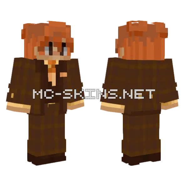 Fall Mayor Minecraft skin, front and back