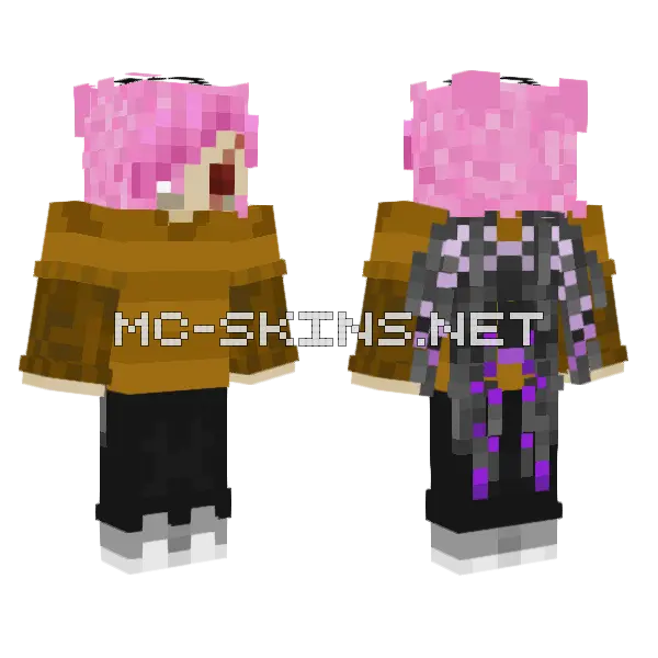 Fallen Angel Minecraft skin, front and back
