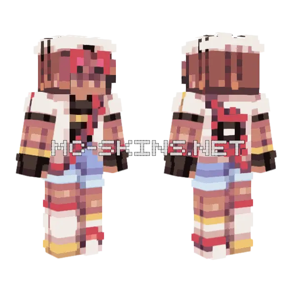Fallen Cherubis Minecraft skin, front and back