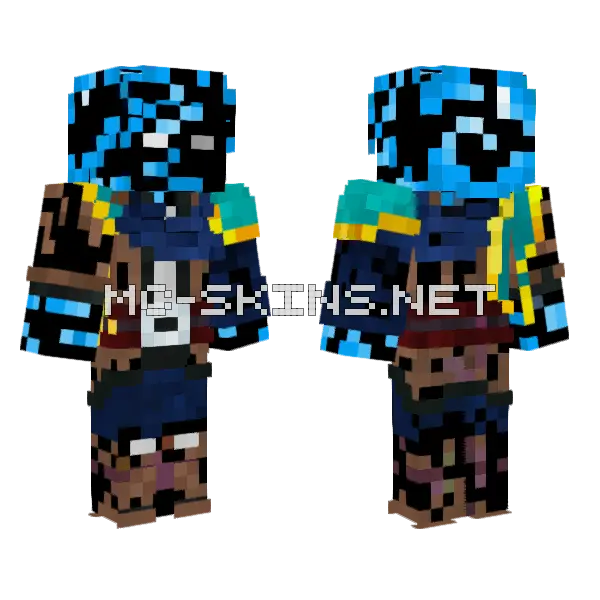 Fallen Sam Minecraft skin, front and back