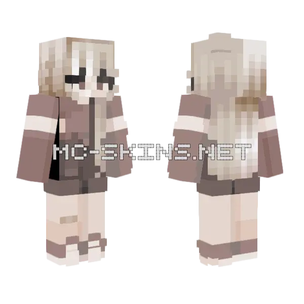 Falling In Fall Minecraft skin, front and back