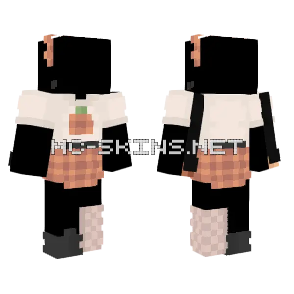 Falling In Fall Base Minecraft skin, front and back