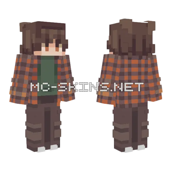 Falling Leaves Outfit Minecraft skin, front and back