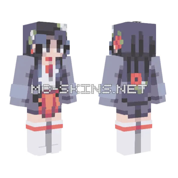 Falling Rain Rce Minecraft skin, front and back
