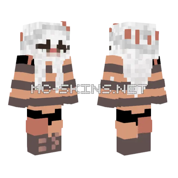 Falls Minecraft skin, front and back