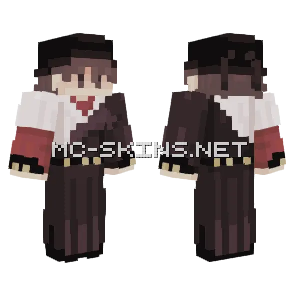 Fancy Belt Minecraft skin, front and back