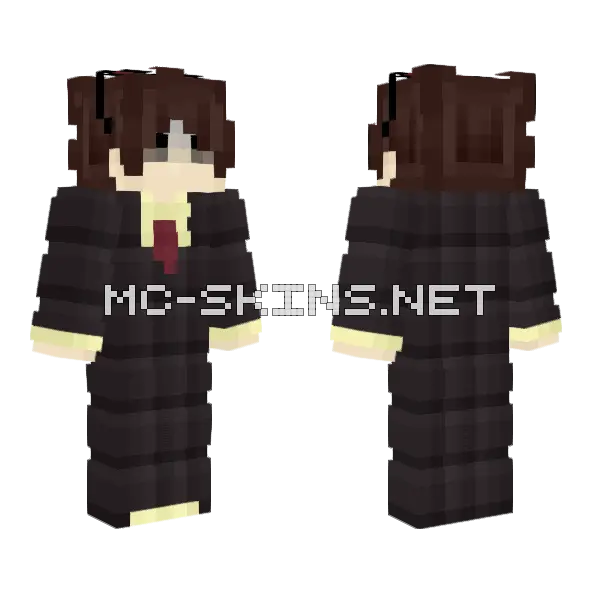 Fancy Boy Sunglasses Minecraft skin, front and back