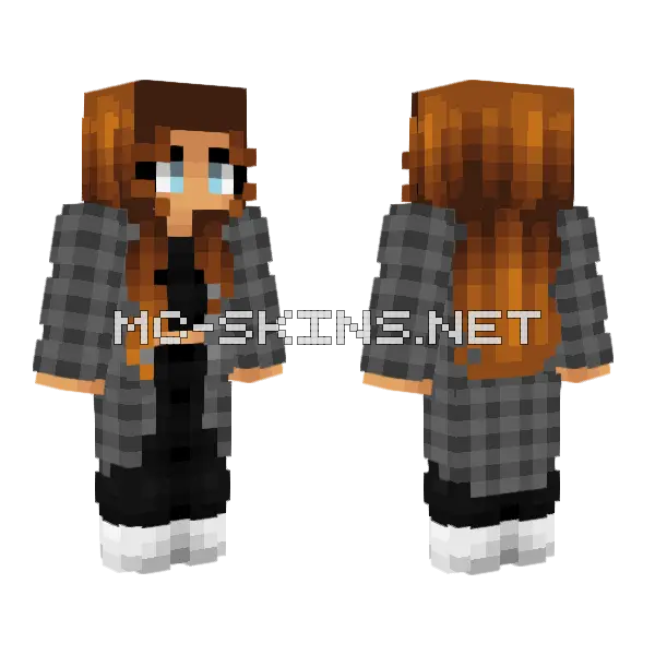 Fancy Egirl 2024 Minecraft skin, front and back