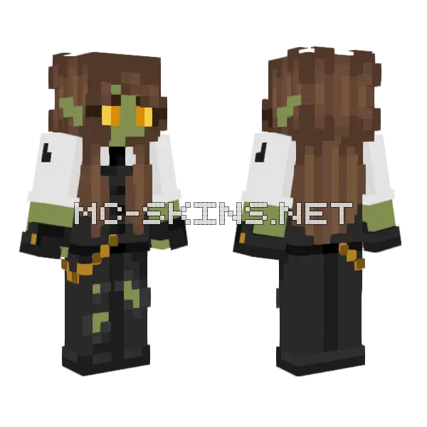 Fancy Goblin Minecraft skin, front and back