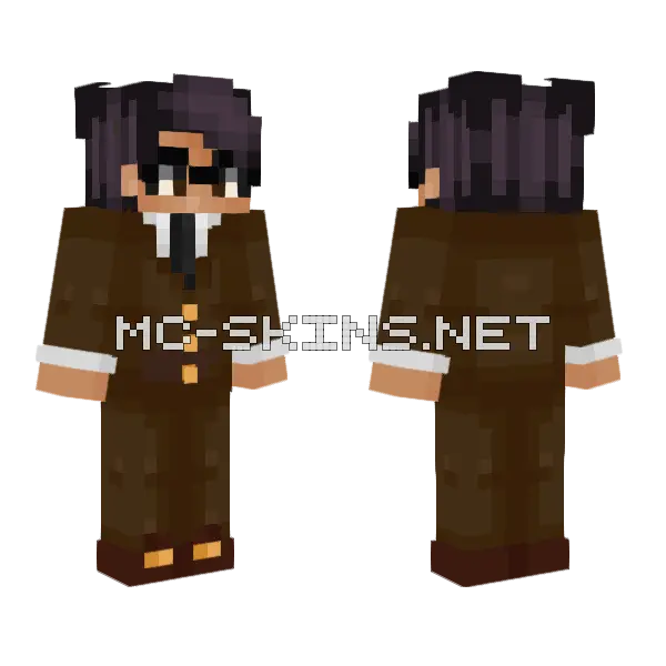 Fancy Ranger Minecraft skin, front and back