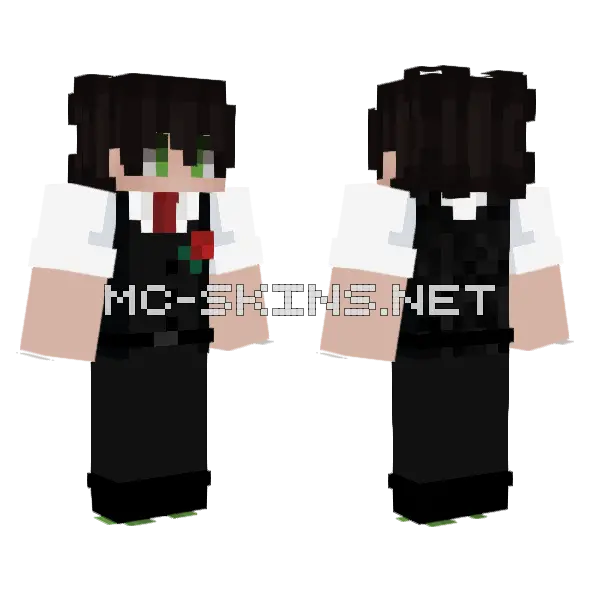 Fancy Twypo Suit Minecraft skin, front and back