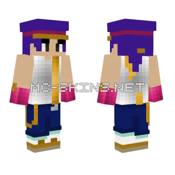 Fang Brawl Stars Minecraft skin, front and back