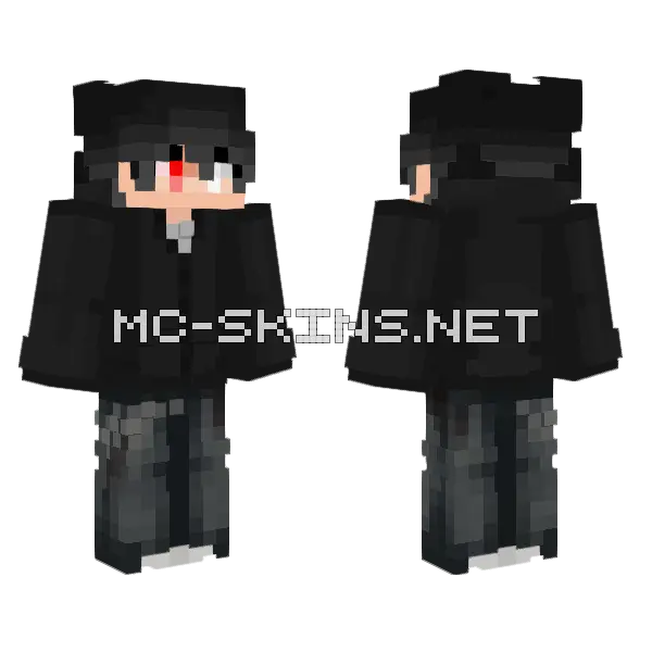 Fang OC Minecraft skin, front and back