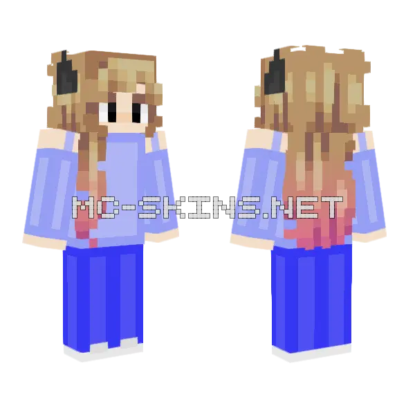 Fantasy Creature Werewolf Minecraft skin, front and back