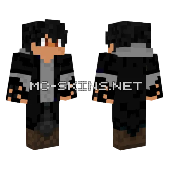 Fantasy Jaden V2 Minecraft skin, front and back