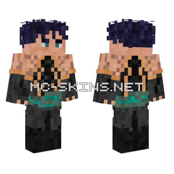 Fantasy Prince Minecraft skin, front and back