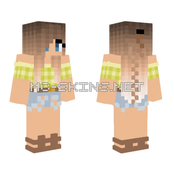 Farmer AFA Minecraft skin, front and back