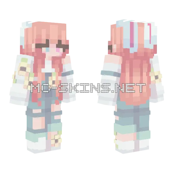 Farmer Anethce Minecraft skin, front and back