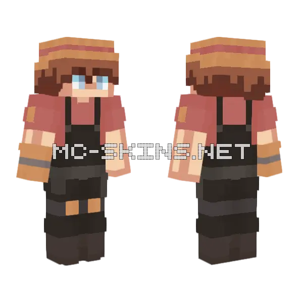 Farmer John Minecraft skin, front and back