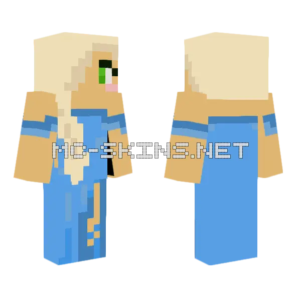 Fashion Girl Minecraft skin, front and back