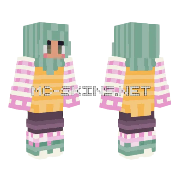 Fashion Statement RCE Minecraft skin, front and back