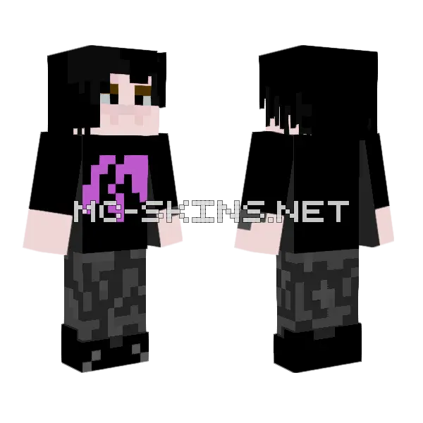 Fats E Minecraft skin, front and back
