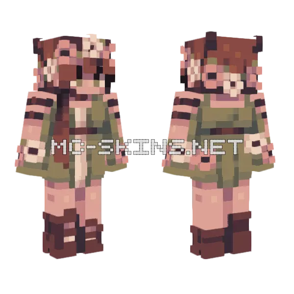 Faun Base Used Minecraft skin, front and back