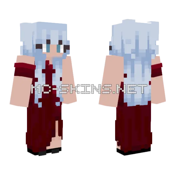 Faye Minecraft skin, front and back